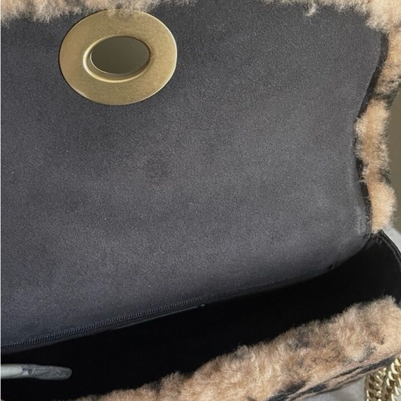 Coach X Jennifer Lopez Marlie Bag Top Handle Shearling C6492 Leopard Leather - Picture 10 of 11